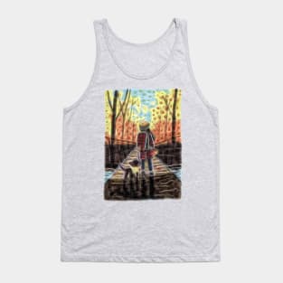 Autumn Walk with the Dog Tank Top